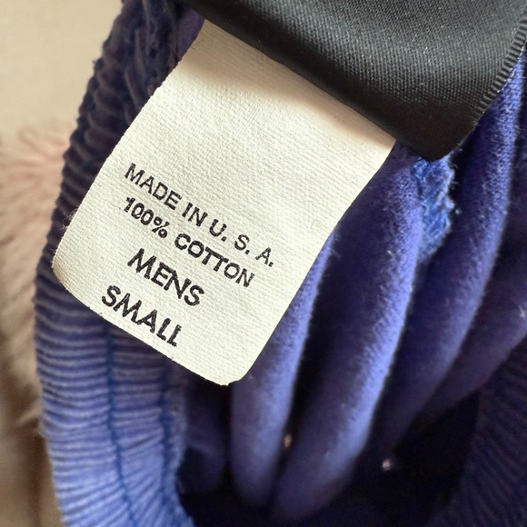 Vintage Nike Air Jordan Embroidered Cotton Shorts Cobalt Blue Men’s Small Quilt - Picture 5 of 9